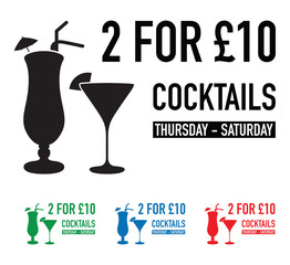 two for ten pounds deal