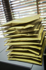 A lot od envelopes office