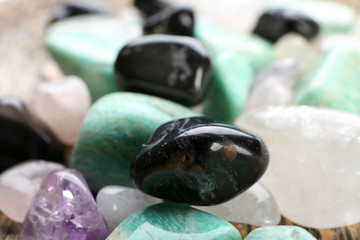 Semiprecious stones background