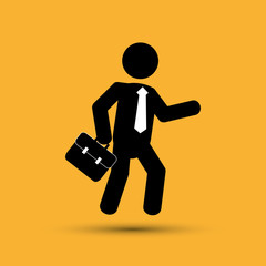 Businessman icon  design 