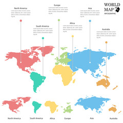 World map info graphics.