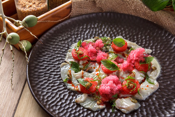 peruvian fresh seafood ceviche