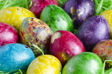 Obraz na płótnie Canvas Colorful Easter eggs 