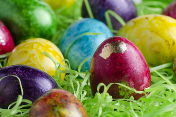 Colorful Easter eggs 