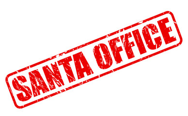 Santa office RED STAMP TEXT