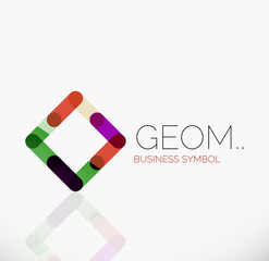 Logo, linear abstract geometric icon