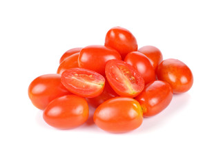 cherry tomatoes isolated on white background.