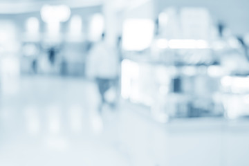 blurred interior of hospital - abstract medical background.