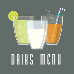 Drinks icon design 