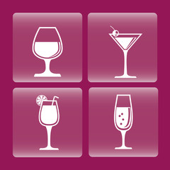 Drinks icon design 