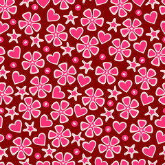 Bright floral pattern