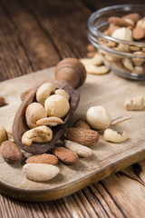 Mixed roasted and salted nuts