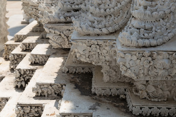 thailand sculpture on temple architecture