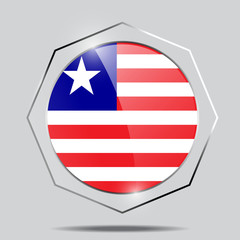 Button Flag of Liberia