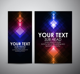 Abstract colorful squares pattern. Brochure business design template or roll up. Vector illustration