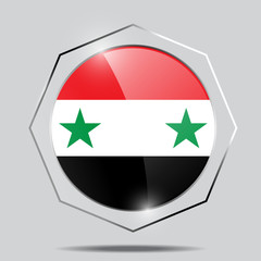 Button Flag of Syria