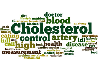 Cholesterol, word cloud concept 7