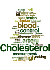 Cholesterol, word cloud concept 9