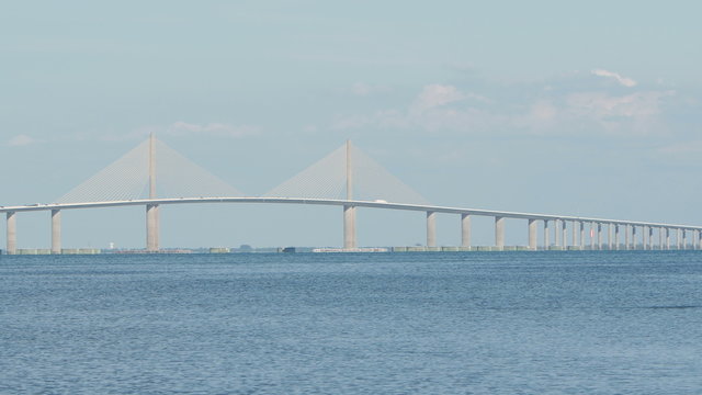 4K Sunshine Skyway Bridge and Jumping Mullet 3