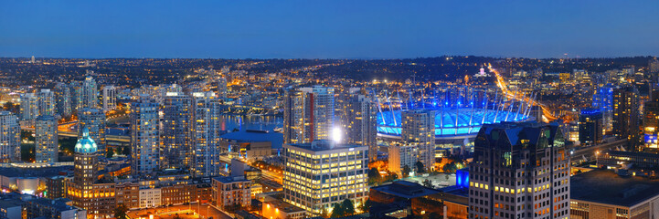 Vancouver rooftop view