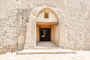 Al Qasaba of Bahla Fort in Ad Dakhiliyah, Oman. It has led to its designation as a UNESCO World Heritage Site. It was built in the 13th and 14th centuries.