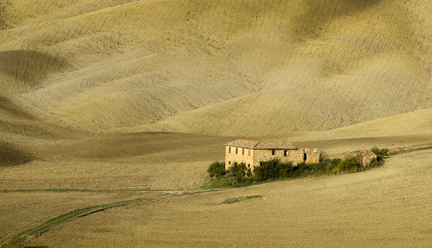 Opuszczona farma gdzieś w Toskanii