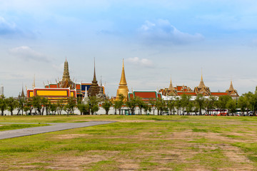 Naklejka premium Wat phra kaew, Grand palace, Bangkok, Thailand