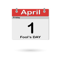 Calendar 1 April Fool's Day