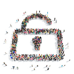 people  shape  lock