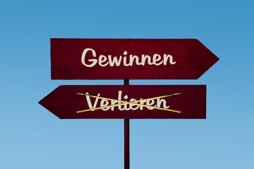 Schild 48 - Gewinnen