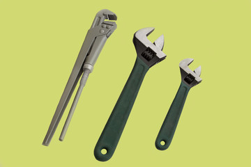 Tools on a yellow background