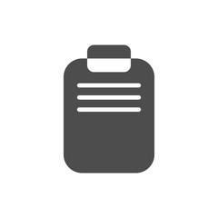 Notepad icon in a flat design isolated