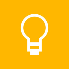 Light bulb vector icon