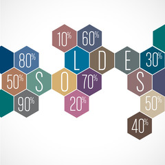 Naklejka premium soldes