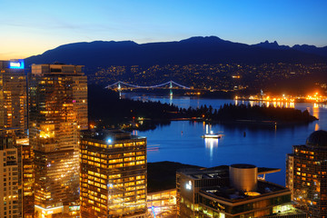 Vancouver rooftop view