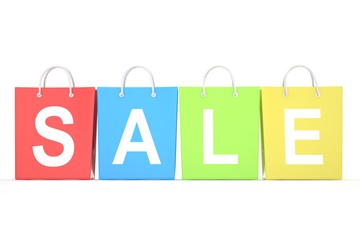 sale written on shopping bag