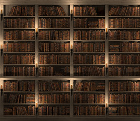 Seamless texture (vertically and horizontally). Vintage Books. background.