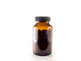 Brown glass bottle