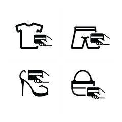 credit card purchase fashion icon