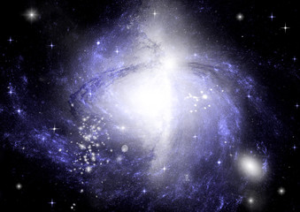 galaxy in a free space