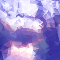 Polygonal mosaic abstract geometry background landscape in viole