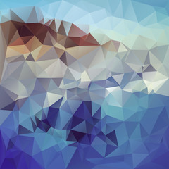 Polygonal mosaic abstract geometry background landscape.