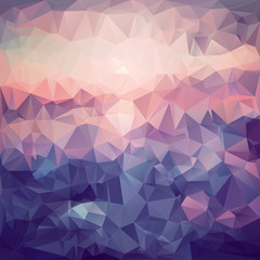 Polygonal mosaic abstract geometry background landscape.