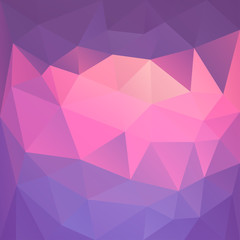 Obraz premium Polygonal mosaic abstract geometry background landscape in viole