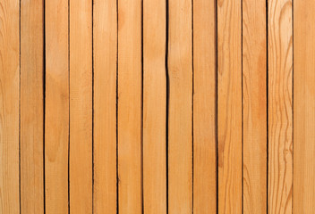 Wall of wooden planks