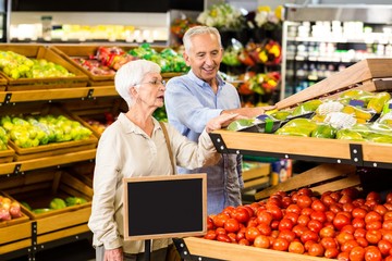Senior couple doing some shopping together