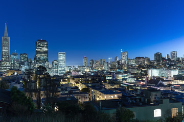 Fototapeta na wymiar cityscape of San Francisco and skyline