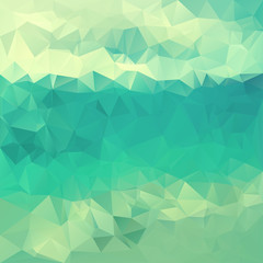 Fototapeta premium Polygonal mosaic abstract geometry background landckape in blue