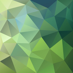 Obraz premium Polygonal mosaic background in green, yellow and blue colors.