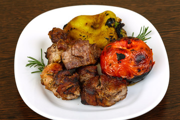 Grilled pork meat - shaslik